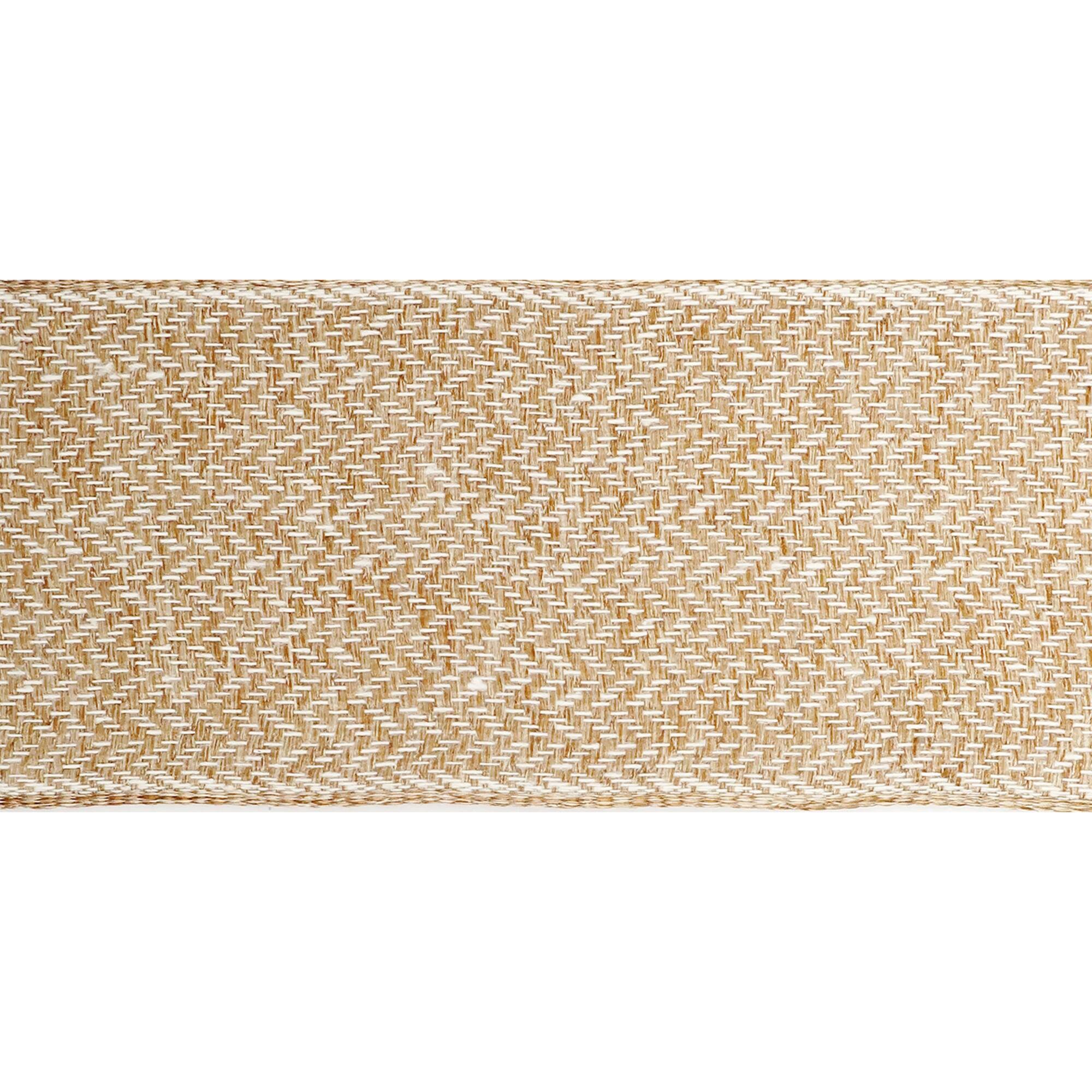 2.5" x 25ft. Wired Herringbone Ribbon by Celebrate It™ Décor